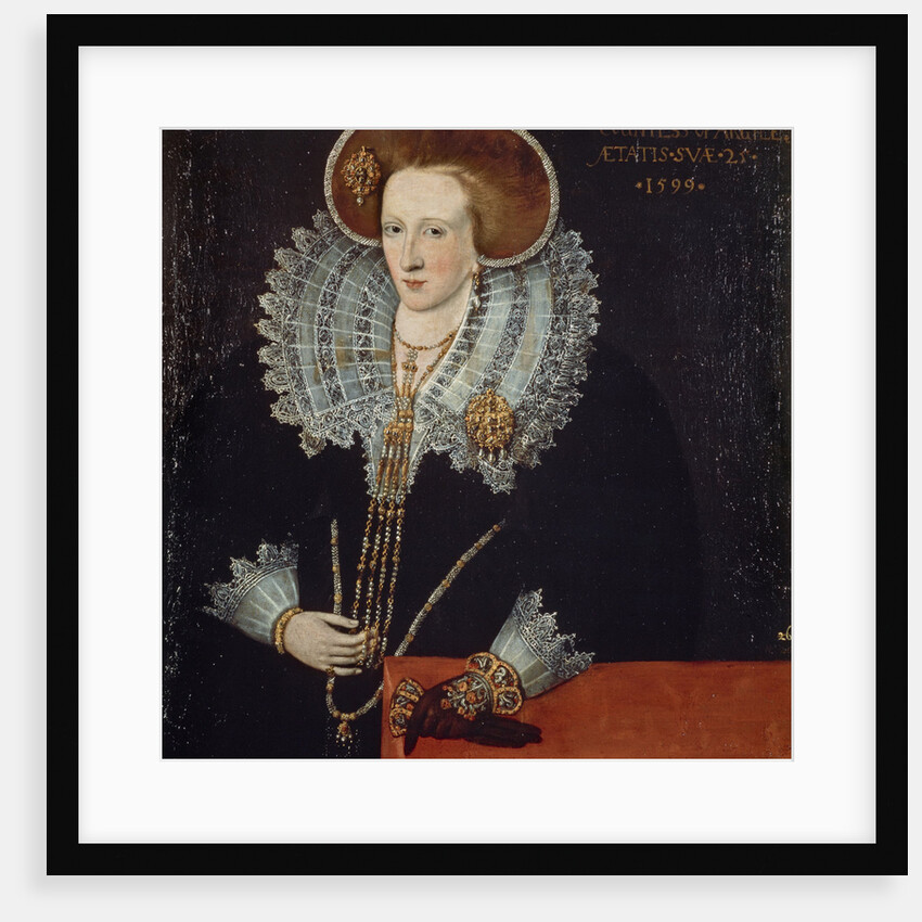 Lady Agnes Douglas, Countess of Argyll, about 1574 - 1607. Wife of the 7th Earl of Argyll by Attributed to Adrian Vanson
